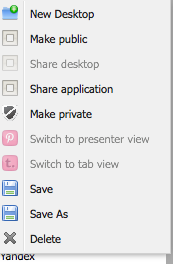 Context menu