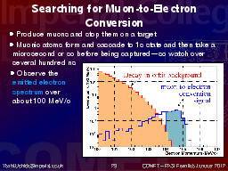 The mu-e Conversion Signal